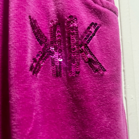 Kardashian Kollection Velvet Fuchsia pants with sequins - Picture 3 of 16